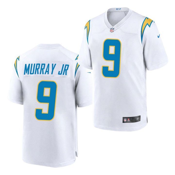Men Los Angeles Chargers #9 Kenneth Murray Jr Nike White Game NFL Jersey->los angeles chargers->NFL Jersey